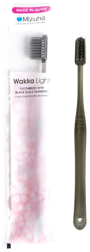Mizuha Wakka Light с щетинками из черного кварца зубная щетка мягкая 1 шт