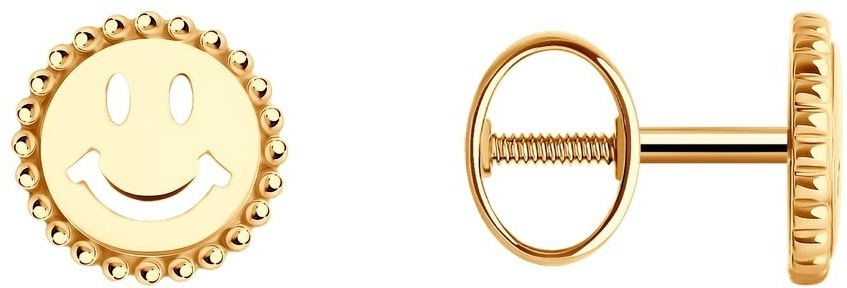 Пусеты SOKOLOV EAR-SO-585-089898 вес 1.17 г золото, без вставок