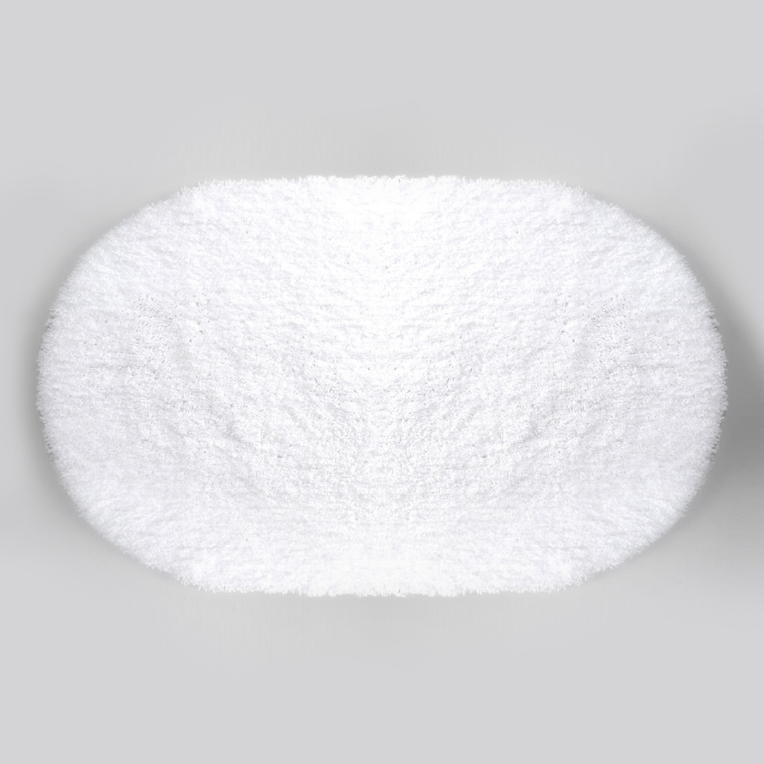 WasserKRAFT коврик BM-3940 Bright White 100x60 см, микрофибра