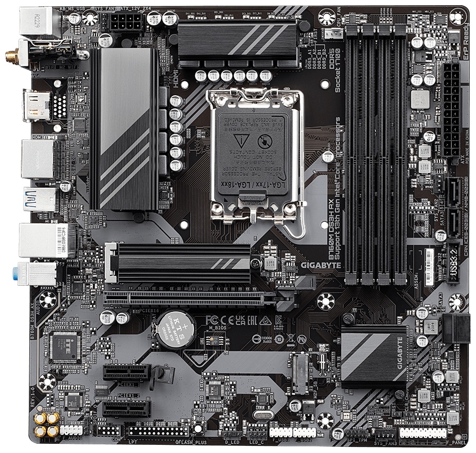 Материнская плата GIGABYTE B760M DS3H AX (rev. 1.x)