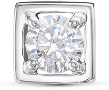 Подвеска kari jewelry 53901440 вес 1.23 г серебро, фианит