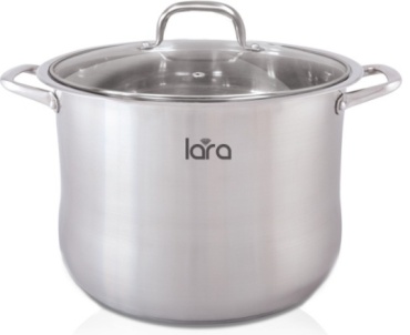 Кастрюля 8.2 л, LARA LR02-41 сталь