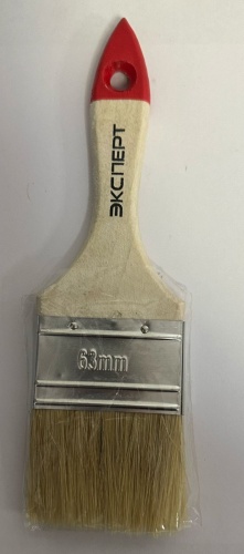 Кисть плоская (КП) Эксперт 63 мм, 1 шт. арт.малярная кисть