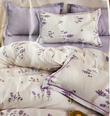 Комплект Dantela Vita Sweet Escape 1.5-спальный муслин, 1 наволочка: 50x70 см