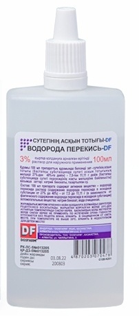 Купить Перекись Водорода-DF раствор 3% 100 мл в Алматы – Магазин на ...