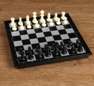 Шахматы пластик, магнит 19x19 см