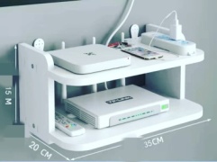 Полка для модема 8108666, 35х20x15 см, белый