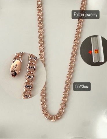 Цепь Fallon Jewelry N длина 55 см медицинская сталь, медицинское золото без вставок
