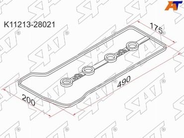 SAT прокладка клапанной крышки K1121328021