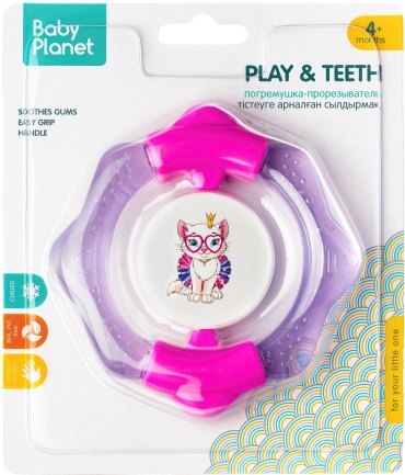 Прорезыватель Baby Planet 84842, 1 шт, мультиколор