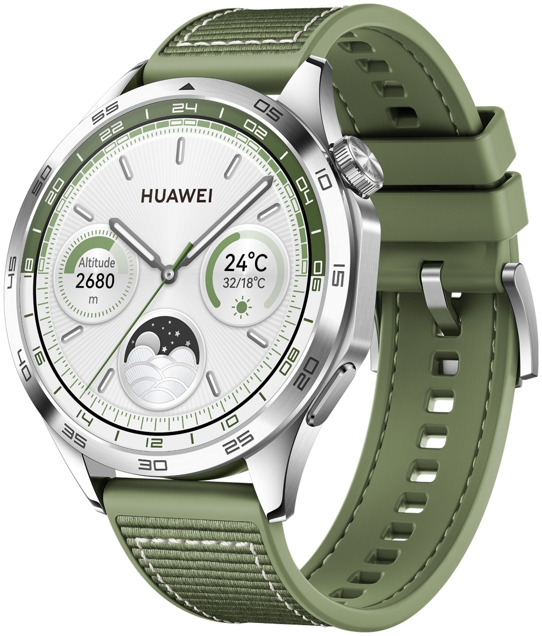 Купить Смарт-часы Huawei Watch GT 4 46 мм серебристый-зеленый в Алматы ...