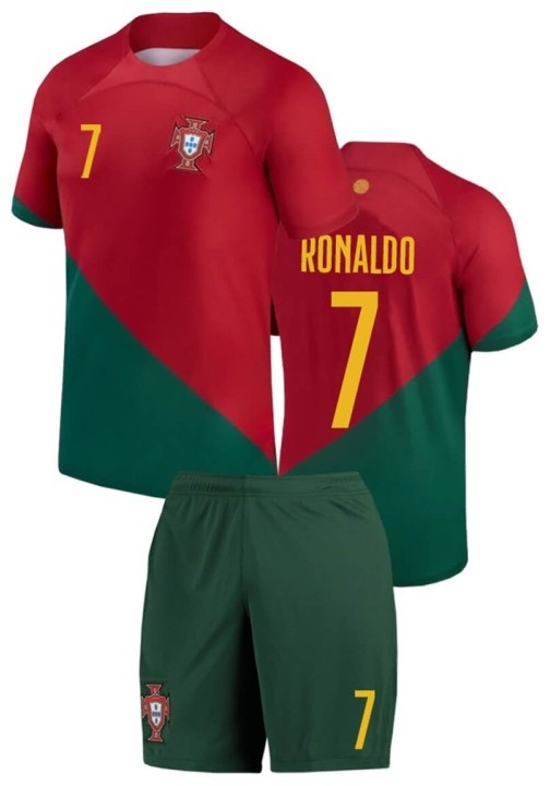 Комплект Сборная Португалии Ronaldo красный, зеленый 122