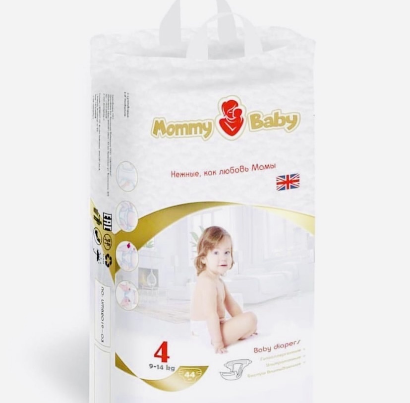 Купить Подгузники Mommy Baby 9-14 кг, 44 шт в кредит в Алматы – Kaspi ...