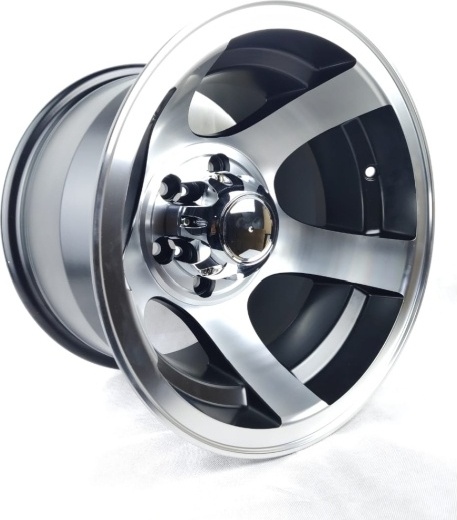 Wheels 6937 10x15/6x139.7 D110 ET-44 черный, серебристый