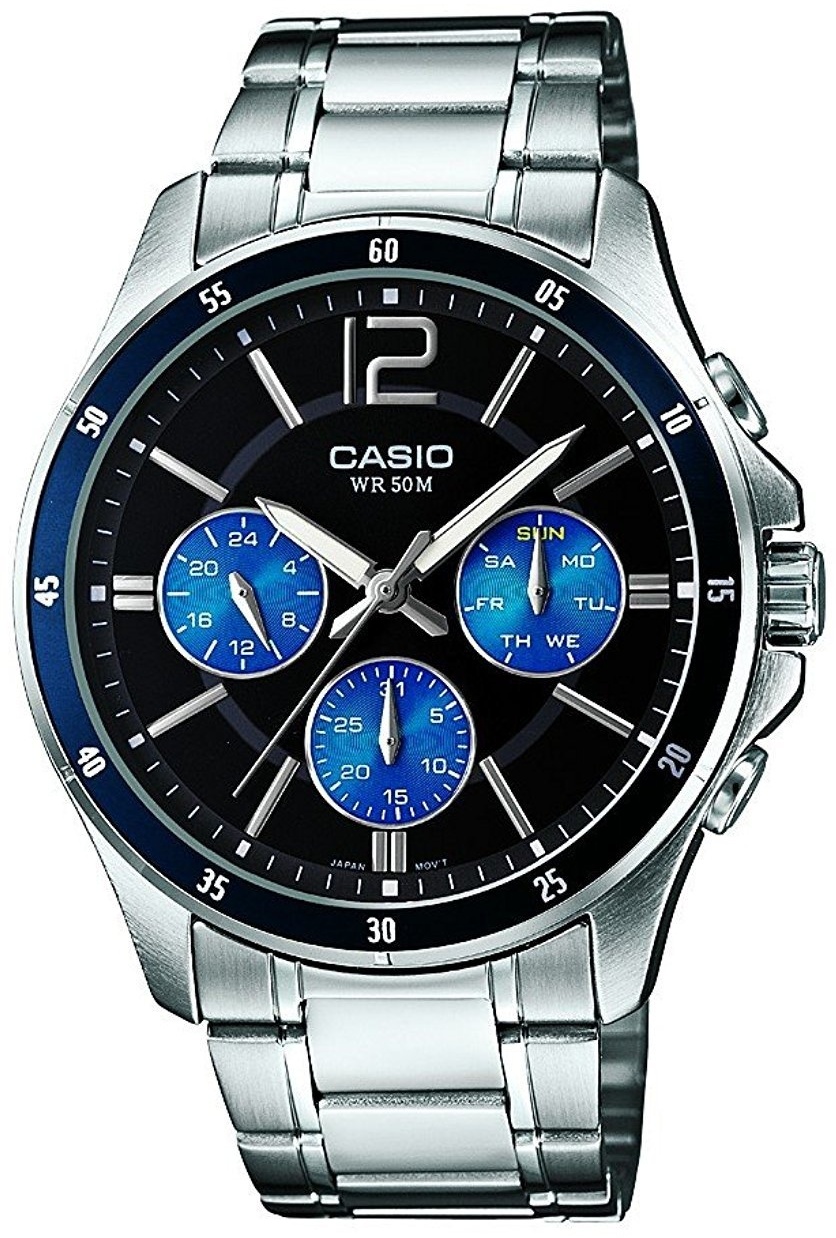 Кварцевые CASIO MTP-1374D-2AVDF нержавеющая сталь