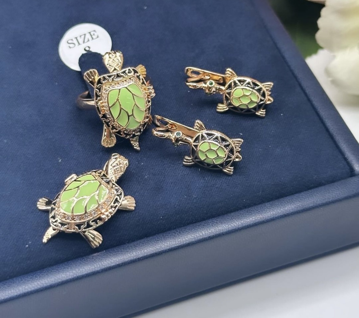 Fallon Jewelry медицинская сталь, аквамарин, фианит