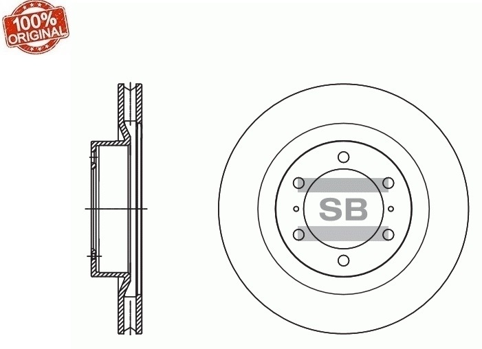 Диски Sangsin Brake передние SD4090-M
