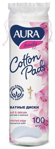 Aura Beauty ватные диски Cotton pads 100 шт