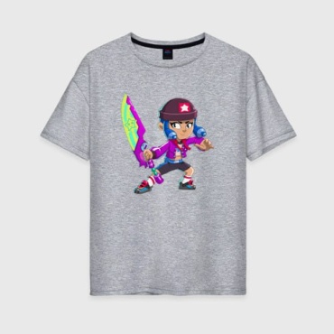 Футболка Бравл Старс Биби Brawl Stars TMH_TREND.KZ серый