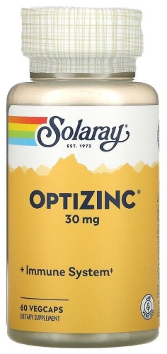 Solaray БАД OptiZinc 30 mg 60 капсул