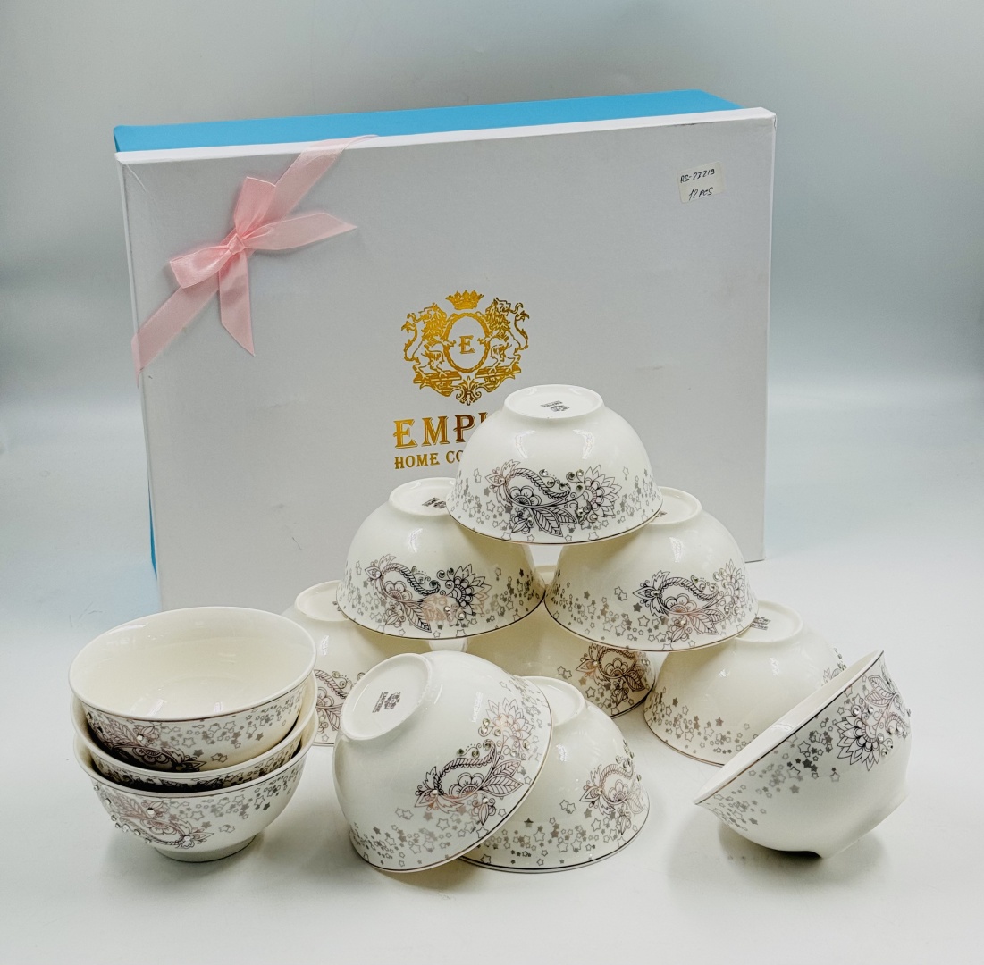 EMPIRE набор пиал RS-23219-12PCS 300 мл, керамика, 12 шт