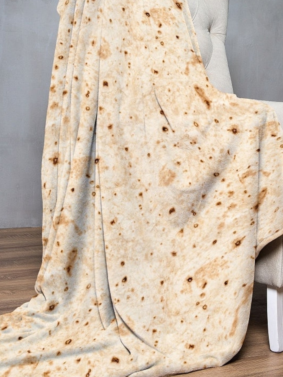 Плед INDY Burrito 180х180 см, полиэстер, желтый