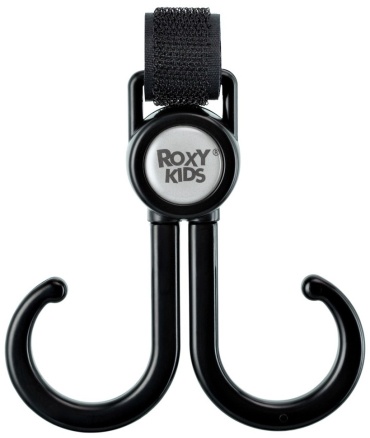 Крючок для коляски ROXY-KIDS черный, 2 шт