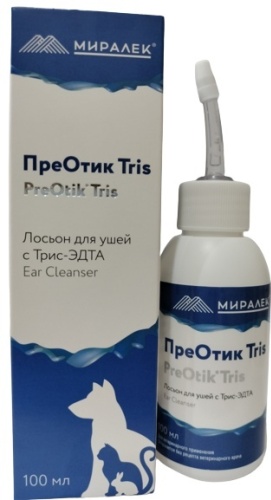 МИРАЛЕК ПреОтик Tris лосьон для ушей 100 мл