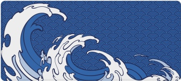 Red Square Hokusai XXL RSQ-40050 900x400x3 мм рисунок