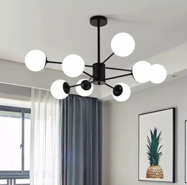 Люстра подвесная LED, кол-во ламп: 8 шт