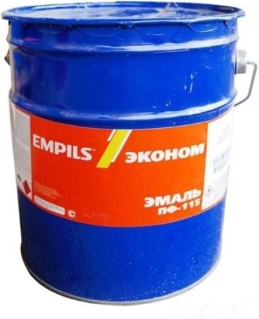 Empils эмаль матовая ПФ-115 Эконом 20 кг, тон красный