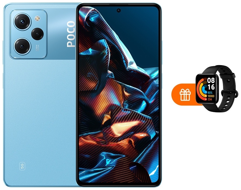 Купить Смартфон Poco X5 Pro 5G 8 ГБ/256 ГБ синий + подарок в кредит в ...