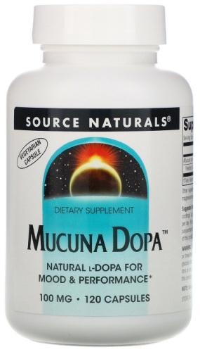 Source Naturals БАД Mucuna Dopa 100 мг 120 капсул