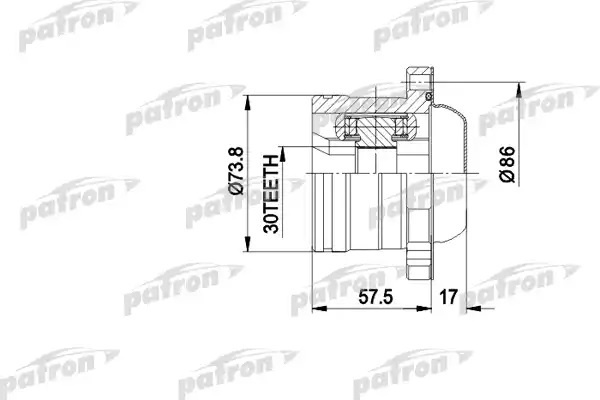 PATRON шрус PCV5002