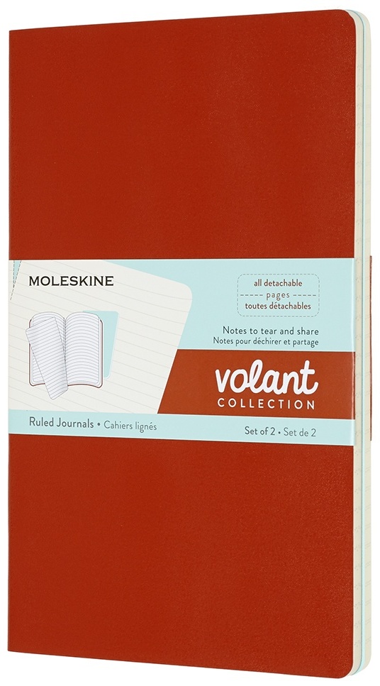 Купить Moleskine Volant Journals Collection Large оранжевый, голубой 2