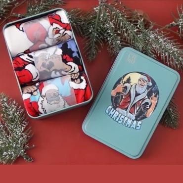 Madame Chantal CHMD Носки унисекс банка Merry Christmas Santa мужской набор