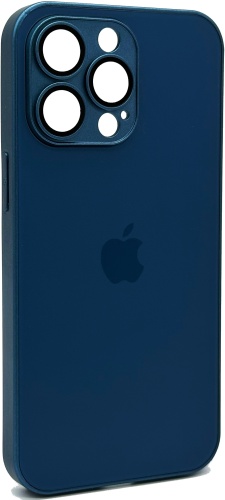 Чехол GLASS для Apple iPhone 13 Pro синий