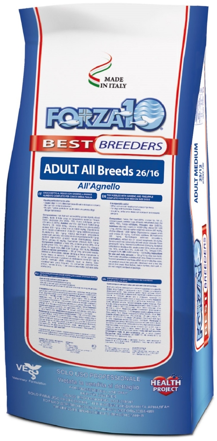 Купить Корм Forza 10 Forza10 Best Breeders Adult All Breed 26/16 ...