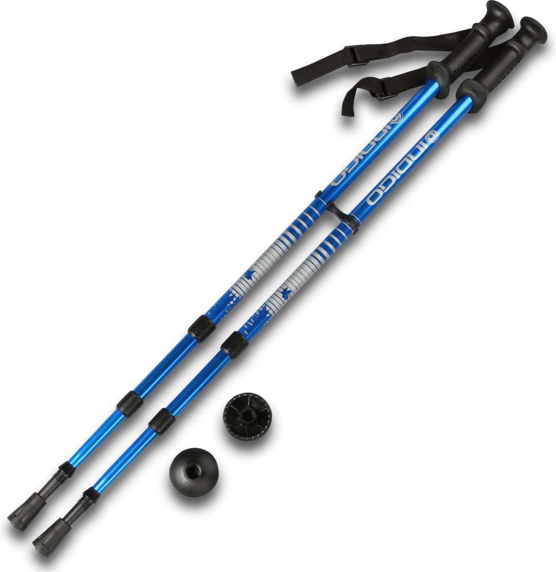 Треккинговые палки INDIGO Sport SL-1-3 синий 65-135 см