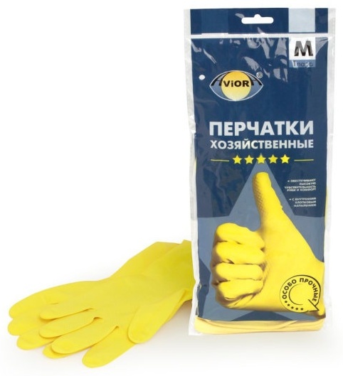 AVIORA перчатки 402-702 жёлтый 2 шт