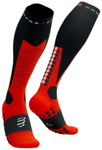 Носки Compressport 1 пара черный, красный T1 (35-38)