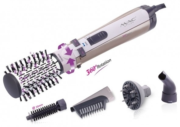 MAC Styler MC-6650 фен-щетка белый, серый, золотой