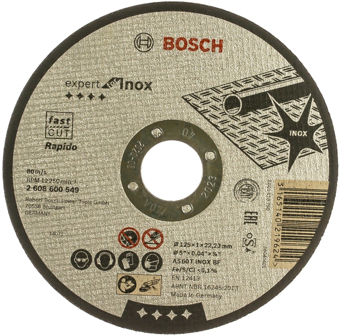 Купить Диск отрезной Bosch абразивный 2608600549 125x22.2 мм в кредит в ...
