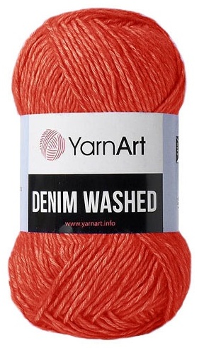 Моток YarnArt Denim Washed 919 - Красный 130 м 50 г