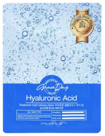 Маска для лица Grace Day тканевая Hyaluronic Acid Sheet Mask маска с гиалуроном 1 шт