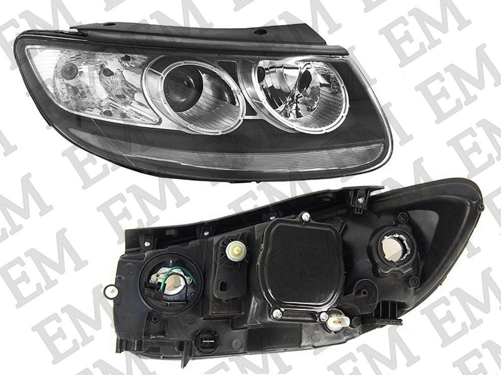 Фара Hyundai Santa Fe 05-12 (Справа/ Галоген/ С электрокорректором)