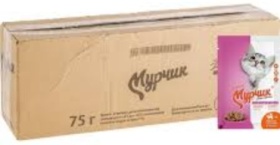 Мурчик кусочки в соусе мясное ассорти 75 г 35 шт