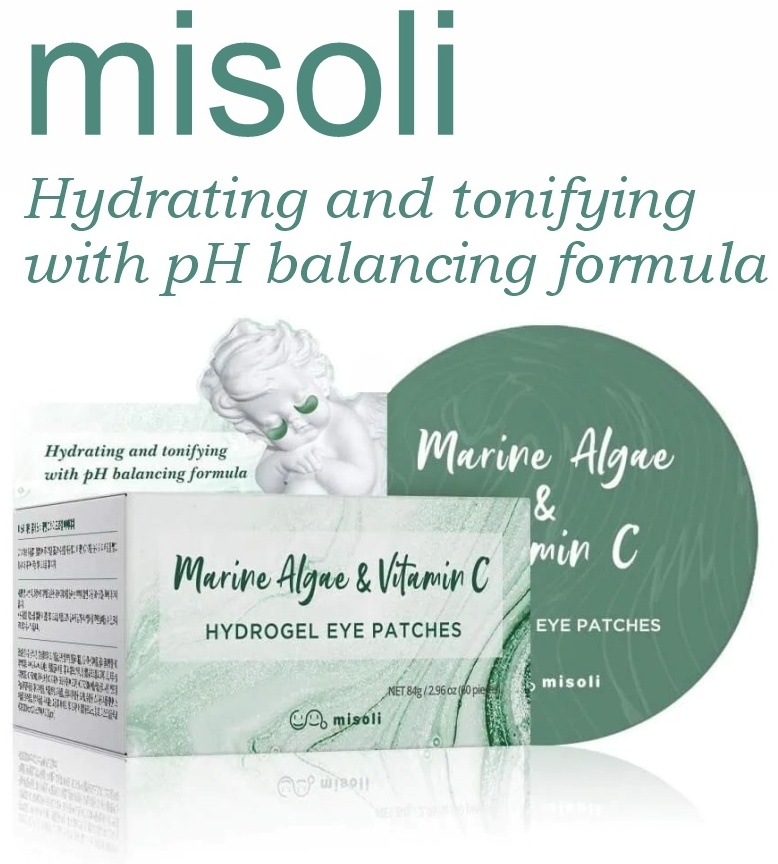 Купить Патчи MISOLI гидрогелевые Marine Algae & Vitamin C Hydrogel Eye ...