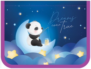Пенал ArtSpace Panda , застежка молния, мультиколор