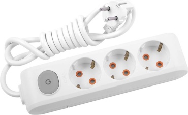Удлинитель Viko by panasonic 90118303 MULTI-LET Удлин 3 гнезда, 3м, с/з/выкл белый, 3 м